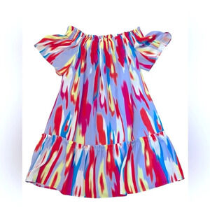 Crosby by Mollie Burch Bright and colorful off the shoulder dress size small